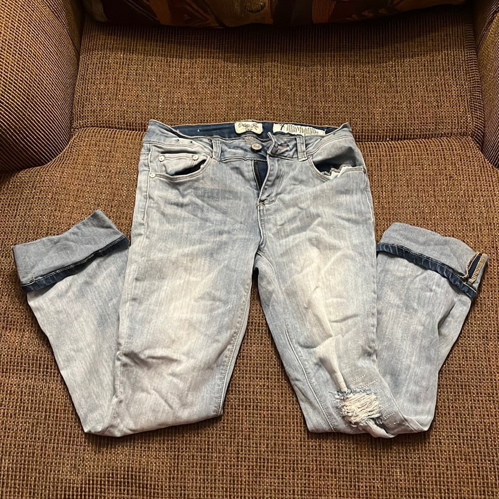 Indigo Rein Crop Jeans Size 7
